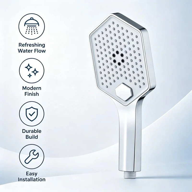 Fürdőszoba Design gomb vízesés kézi zuhany
