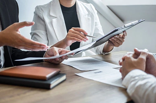 Requirement communication and scheme confirmation stage